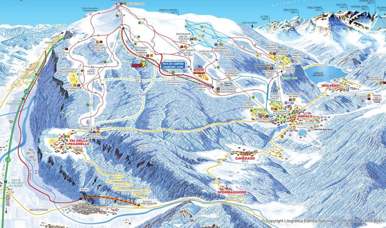 Вилла Chalet Relax Molveno E Andalo Dolomiti Экстерьер фото